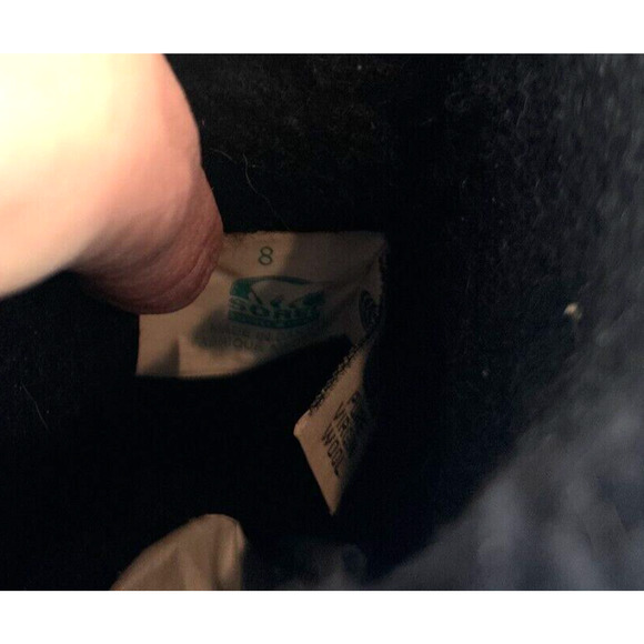 Sorell Womens Leather Faux Fur Lined Tall Boots Size 8 Wool Pull-On Warm Winter - Picture 11 of 12